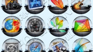 Glass icons